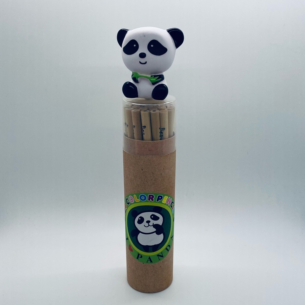 NWT I ❤️ Panda 🐼 Colored Pencils 24 Sharpened